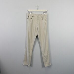 Faherty Mens Stretch Terry 5-Pocket Pant Beige Straight Fit Size 30 x 32